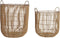 Basket spelset DKD Home Decor Rotan (40 x 40 x 51,5 cm)