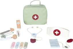 Little Dutch - Houten speelgoed doktersset - Inclusief thermometer en stethoscoop - Groen