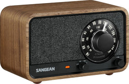 Sangean WR-8 FM en AM radio met Bluetooth ontvangst, Vintage Walnut