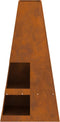 vidaXL - Vuurkorf - met - Houtopslag - 50x50x100 - cm - Weerbestendig - Staal