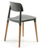 Kave Home Rigel - Stoel - Grijze kunststof zitting - Set van 4 (4 stuks)