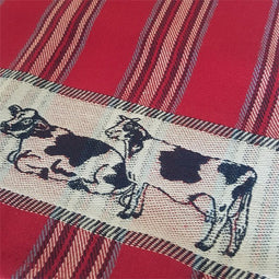 DDDDD Friesian - Theedoek en Keukendoek - 100% Katoen - Rood (2 stuks)