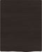 vidaXL - Wandschap - 40x50x2 - cm - behandeld - massief - eikenhout - donkerbruin