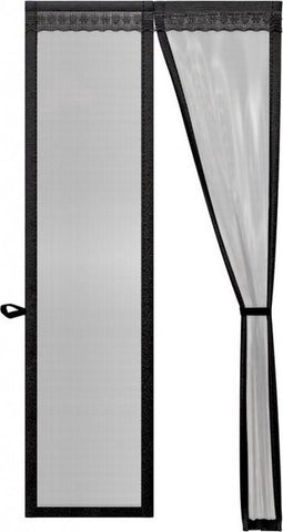 O'DADDY Deurgordijn Deluxe FIBER - Magnetisch Vliegengordijn - Voor Nieuwbouw en Standaard Deuren - Eenvoudige Installatie - Zwarte Hor - 92x230cm