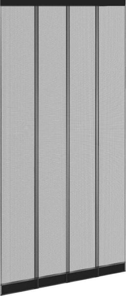 O'DADDY® Deurgordijn Lamellenhor - 118x250 cm - Duurzaam Glasvezel - Extra Breed - Eenvoudige Installatie - Perfecte Overlapping - Kind- en Huisdiervriendelijk - Zwart