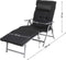 O'DADDY® Ligbed tuin - Zonnebed - Ligbedden - Ligbed opvouwbaar volwassenen - Ligbed opvouwbaar - Ligbed - Ligbed inklapbaar - Ligstoel - Ligstoel opvouwbaar - Ligbed tuin - Ligkussen - Zonnebed met hoofdsteun - Zwart
