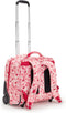 O Rugzaktrolley - Rugzak met Wielen - Schooltas voor Meisjes - Schoolrugzak met Wielen - Rugzak met Laptopvak 15 inch - Pink Leaves