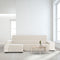 Hoes voor chaise longue met korte armleuning links Eysa AQUA Grijs 100 x 110 x 240 cm