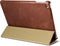 Icarer - 3-Vouw echt lederen sleepcover hoes - iPad 9.7 (2017/2018) / Pro 9.7 / Air / Air 2 - Cognac