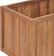 vidaXL - Plantenbak - verhoogd - 200x50x50 - cm - massief - teakhout