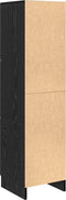 vidaXL - Zwart - Eiken - Sideboard - Zwart - Eiken - MDF - en - Houtfineer - Middelgroot