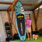 Matchu x Wotto - SUP board - Opblaasbaar - 320x81x15 - Limited edition ART - Blauw limegroen