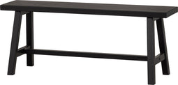 WOOOD Imme Bankje - Grenen - Zwart - 45x110x35