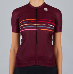 Sportful Vélodrome W Jersey - Korte Mouw - Lichtgewicht Ademend - Rood (XXL)