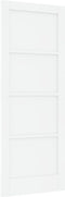 vidaXL - Interieurdeur - 'ORKDAL'Wit - 78x202x4 - cm - Massief - Houten - Vuren