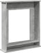 vidaXL - Haardombouw - 75x20x87,5 - cm - bewerkt - hout - betongrijs
