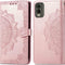 iMoshion Hoesje Geschikt voor Nokia C32 Hoesje Met Pasjeshouder - iMoshion Mandala Bookcase - Rosé Goud