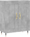 vidaXL - Dressoir - 69,5x34x90 - cm - bewerkt - hout - betongrijs