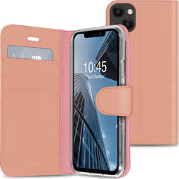 Accezz iPhone 13 Mini - Wallet Softcase Bookcase - 3 pashouders - Rosé Goud