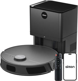 Airson X2 Ultra Clean - Robotstofzuiger - Dweilfunctie - Automatisch leegstation - LiDAR navigatie - Space Black