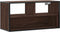 vidaXL - Tv-meubel - 80x31x39,5 - cm - bewerkt - hout - metaal - bruin - eikenkleurig