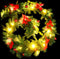 vidaXL - Kerstslinger - met - LED-lampjes - 2,7 - m - PVC - groen