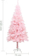 vidaXL - Kunstkerstboom - met - standaard - 150 - cm - PVC - roze