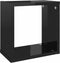 vidaXL - Wandschappen - kubus - 2 - st - 26x15x26 - cm - hoogglans - zwart