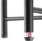 tectake® Oxford - Ronde bijzettafel - 2 afneembare dienbladen - Zwart
