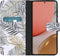 imoshion Hoesje Geschikt voor Samsung Galaxy A72 Hoesje Met Pasjeshouder - imoshion Design Softcase Bookcase - Meerkleurig / Glamour Botanic