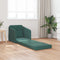 vidaXL - Vloersofa - Bed - 2-in-1 - Donkergroen - 65x80x83 - cm - Velvet