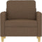 Fauteuil 60 cm stof bruin