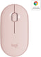 Logitech Pebble M350 - Draadloze muis - Stil klikken en scollen - Roze