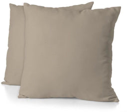 HOME LINGE PASSION - HP72092 - Set van 2 kussenslopen 63 x 63 cm - Microvezel - Beige (2 stuks)