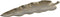 Middenstuk DKD Home Decor Gouden Aluminium Blad van een plant (76 x 25 x 5 cm)