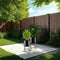 tectake® Plantenstandaard Mine - Set van 2 Plantenhouders - Ø31 x 56 cm en Ø30 x 45,5 cm - Zwart (2 stuks)
