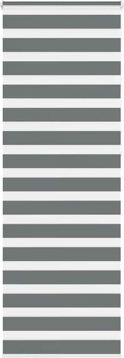 vidaXL - Zebra - rolgordijn - 75x230 - cm - stofbreedte - 70,9 - cm - donkergrijs