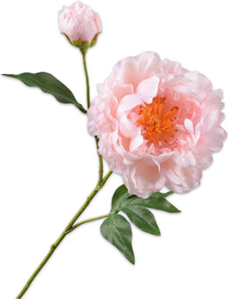 Silk-ka Kunstbloem-Zijden Bloem Pioen Tak Roze 79 cm