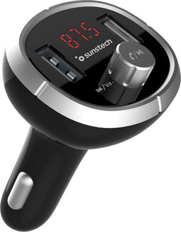 Mp3-speler en Bluetooth FM-zender voor Auto's Sunstech FMT400BT Radio FM Zwart