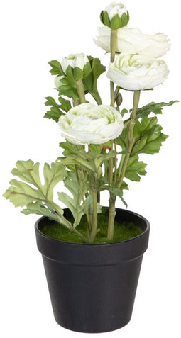 Decoratieve plant Polyester Polyethyleen Ijzer Bloem 12,5 x 12,5 x 37 cm