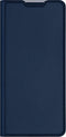 Dux Ducis Hoesje Met Pasjeshouder Geschikt voor Motorola Moto G8 Power - Dux Ducis Slim Softcase Bookcase - Donkerblauw