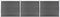 vidaXL - Schuttingpaneel - 175x146 - cm - HKC - zwart