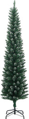 vidaXL - Kunstkerstboom - smal - met - 150 - LED's - 120 - cm