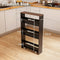 Coast Badkamerrek - 4-Laags - 47,5 x 13 x 80,5 cm - Zwart met Bruin