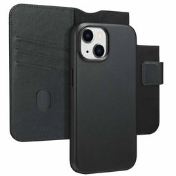 Accezz iPhone 15 - Leather Bookcase 2-in-1 voor MagSafe - Zwart