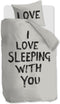 Vtwonen Love Sleep - Dekbedovertrek Eenpersoons 140x200/220 - 100% Katoen Naturel