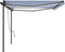 vidaXL - Luifel - automatisch - met - LED - en - windsensor - 5x3 - m - blauw - en - wit