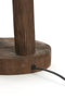 Light & Living Tafellamp Xitta - Mangohout - 55cm - Donkerbruin - excl. kap