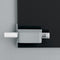 Sigel stifthouder - voor glasmagneetbord van 3 tot 5mm - 75x37x35mm - lichtgrijs - SI-GL810