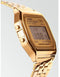 Casio A158WETG-9AEF - Unisex Horloge - 36,3 mm - Goudkleurig